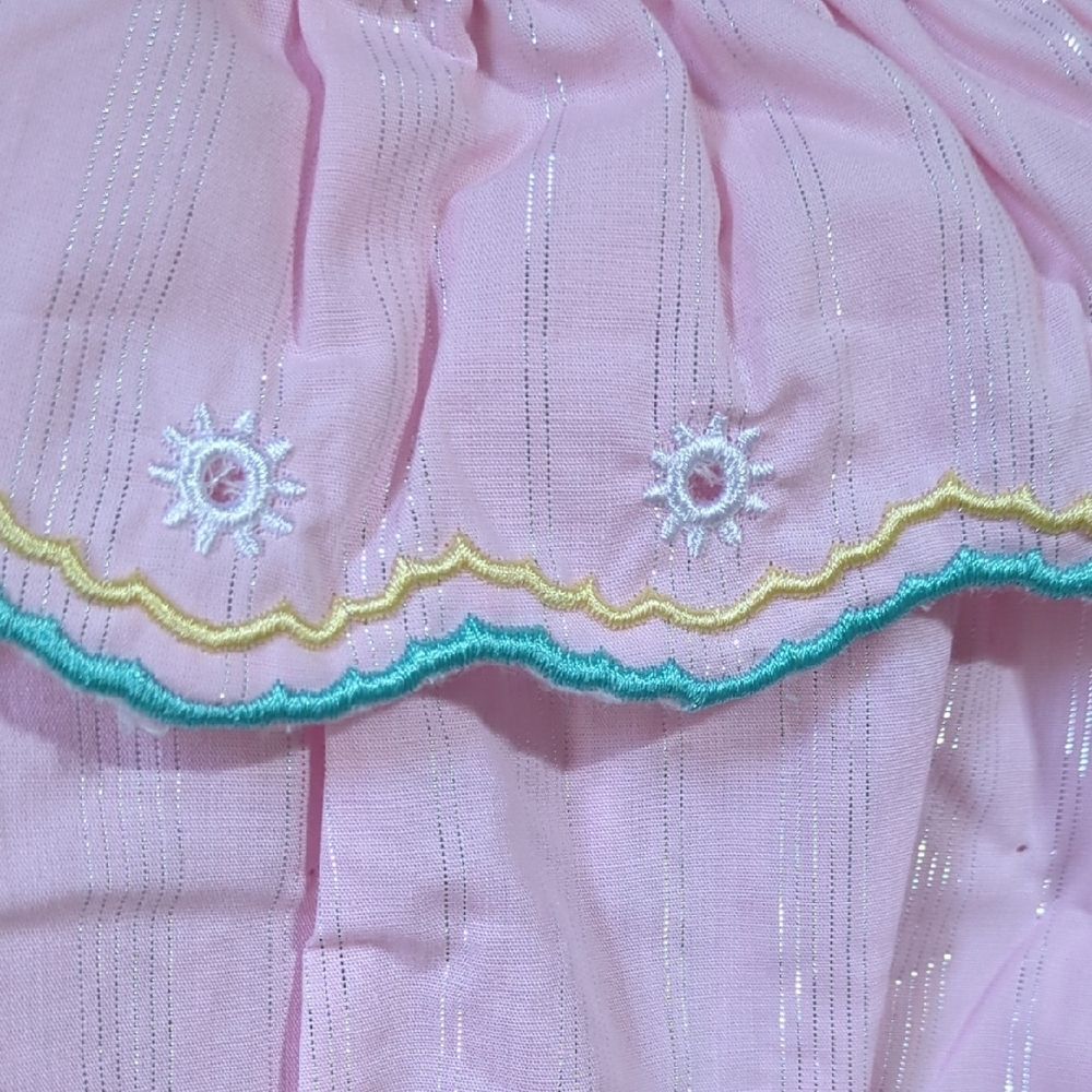 Pink Ruffled Kids Tank Top inv402 - Picture 5 of 5